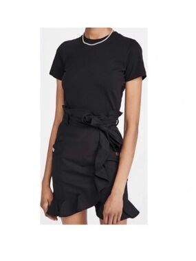 Derek Lam 10 Crosby Hudson Mixed Media T-Shirt Dress
